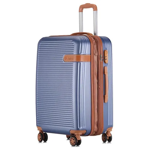 KLQDZMS популярный модный багаж на колёсиках 2" 24" 2" дюймов бренд carry on box для мужчин Дорожный чемодан для женщин багаж на колесиках - Цвет: blue