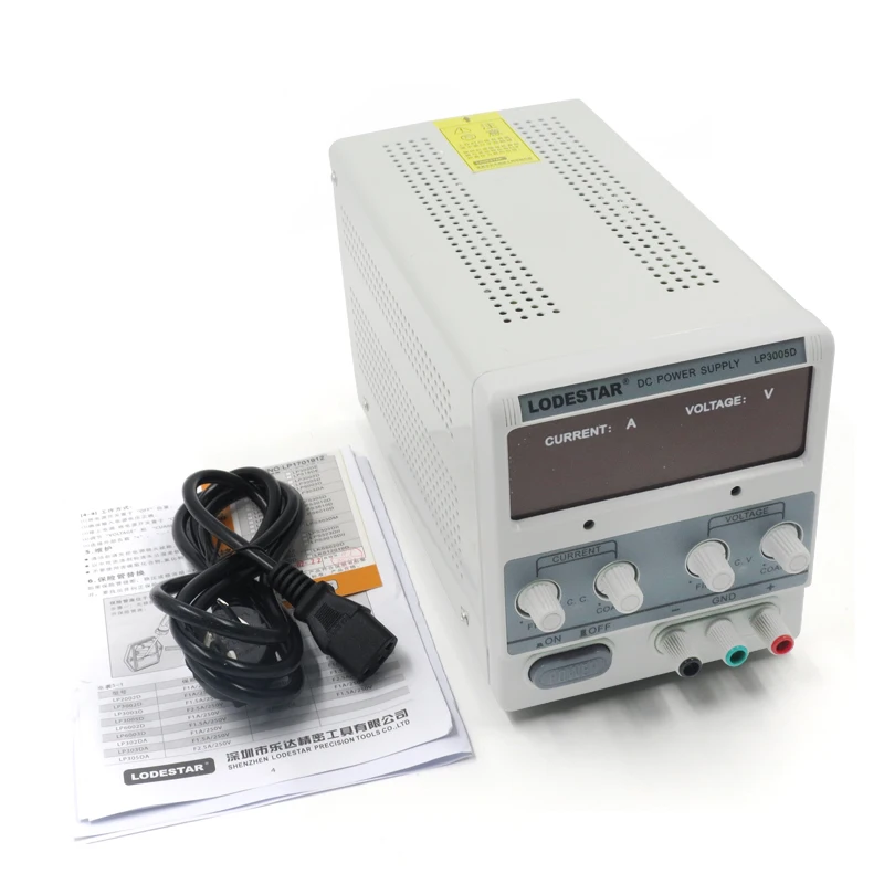 

LODESTAR LP3005D/LP3003D adjustable digital display DC power supply 30V 3/5A, accuracy 2.5﹪ ripple noise 0.5mv.m.s