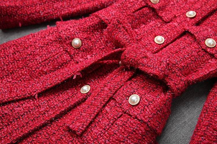 [EWQ] осень зима воротник стойка с длинным рукавом яркий шелк лоскутное тройное однобортное винтажное шерстяное Женское пальто 19C-a147-03-XL