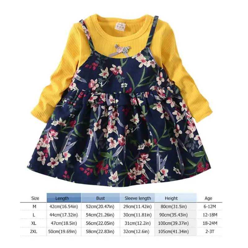 Платье для маленьких девочек коллекция года; Новая весенне-осенняя одежда для маленьких принцесс вечерние платья с длинными рукавами из 2 предметов одежда для маленьких девочек