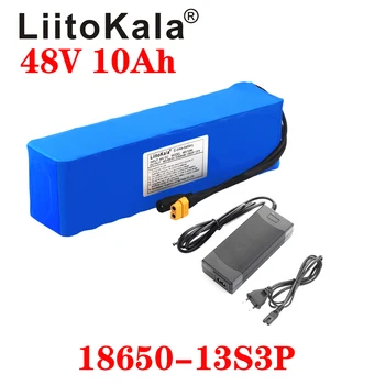 

LiitoKala e-bike battery 48v 10ah 6ah li ion battery pack bike conversion kit bafang 1000w and charger XT60 T Plug