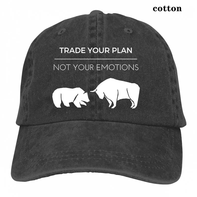 Trade Your Plan, забавная бейсболка на рынке Forex Trader для мужчин и женщин, Кепка для водителя грузовика, модная Регулируемая Кепка - Цвет: 3-Black