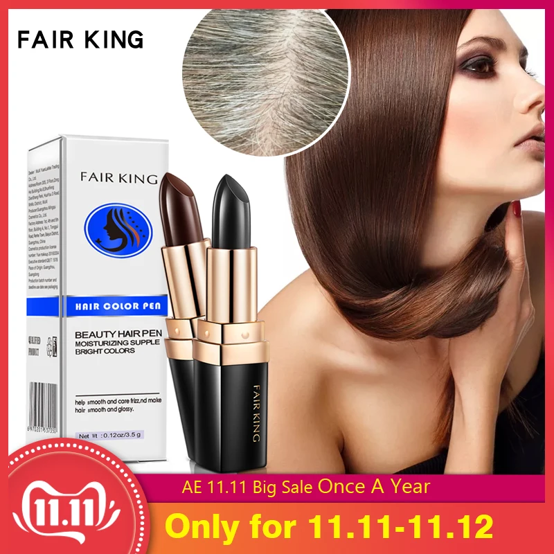 

One-Time Hair dye Instant Brown Root Coverage Hair Color Modify Cream Stick Temporary Cover Up White Hair Colour Dye Treatments