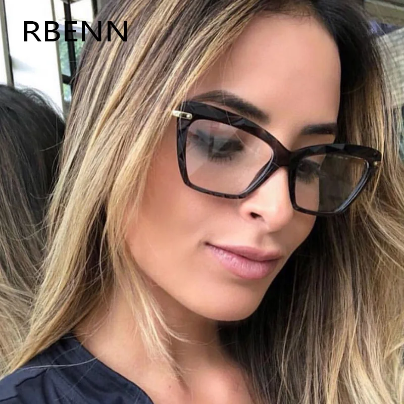 Очки RBENN кошачий глаз женские брендовые дизайнерские модные стильные очки в