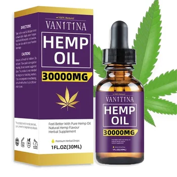

Pure Hemp Essential Oil Drop Anti-anxiety Reduce Pressure Pain Relief SPA Body Massage Essential Oil Improve Sleeping