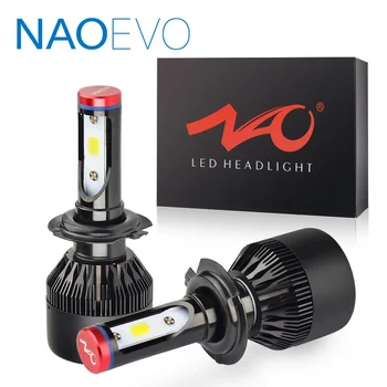 

NAOEVO H7 H4 LED Headlight Bulb H11 30W 3000LM H1 HB4 HB3 H3 H27 H9 H8 H13 COB SMD 6000K 12V 9007 9004 881 9006 9005 Fog Light