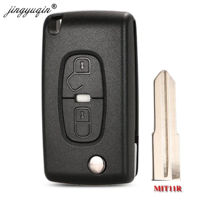Jingyuqin HCA/Hu83 2 Buttons Remote Folding Car Key Case For