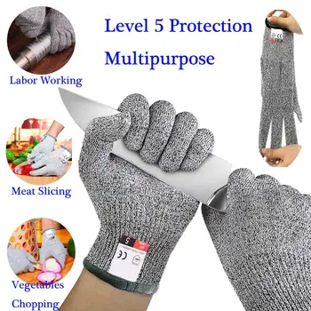 

High-strength HPPE Working Gloves Level 5 Protection Safety Gloves Anti Cut Multi-Function Cut Resistant Gloves For Kids Adult