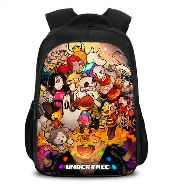 15,7 дюймов Undertale Sans аниме мальчики девочки школьная сумка Книга сумка рюкзак дети студентов Mochila обратно в школьный подарок - Цвет: Style 8