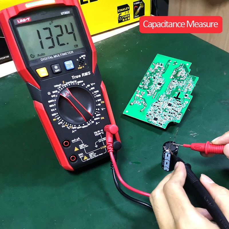 UNI-T UT89XD Digital Multimeter True RMS Tester AC DC Voltmeter Ammeter 1000V 20A Capacitance Frequency Resistance LED Measure 3