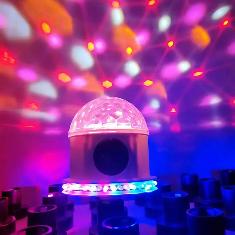 6LED RGB умный цветной Bluetooth шаровой Светильник E27 беспроводной пульт дистанционного голосовой лампы