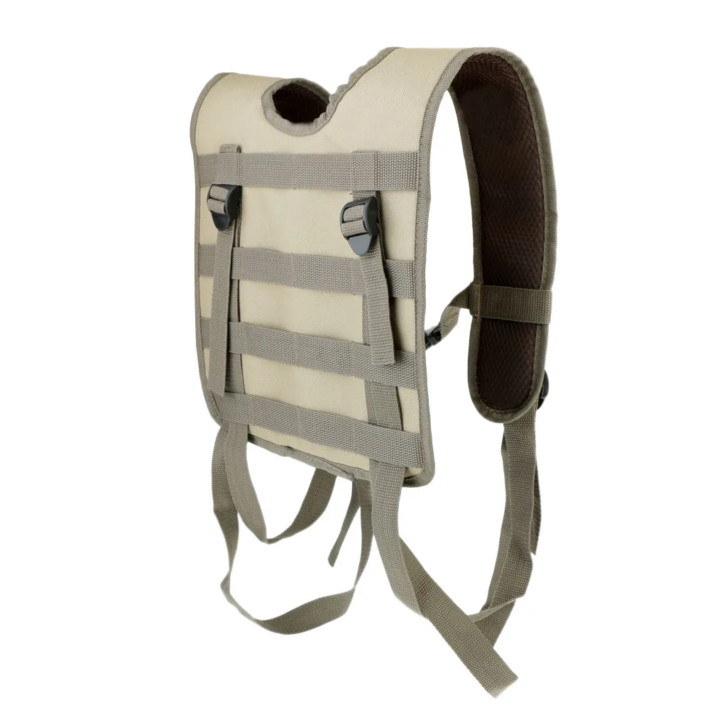 Modular Oxford H-Harness Molle Vest Suspenders for Battle Belt CP 5 Colors Tactical Vest for Camping 