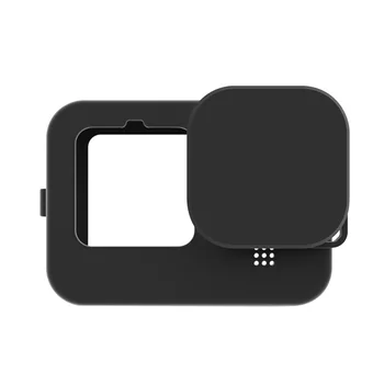 

Fitted Camera Accessory Sleeve Protective Case Skin Cover Guard With Lanyard Housing Lens Cap Dust Proof Anti Lost For Gopro9