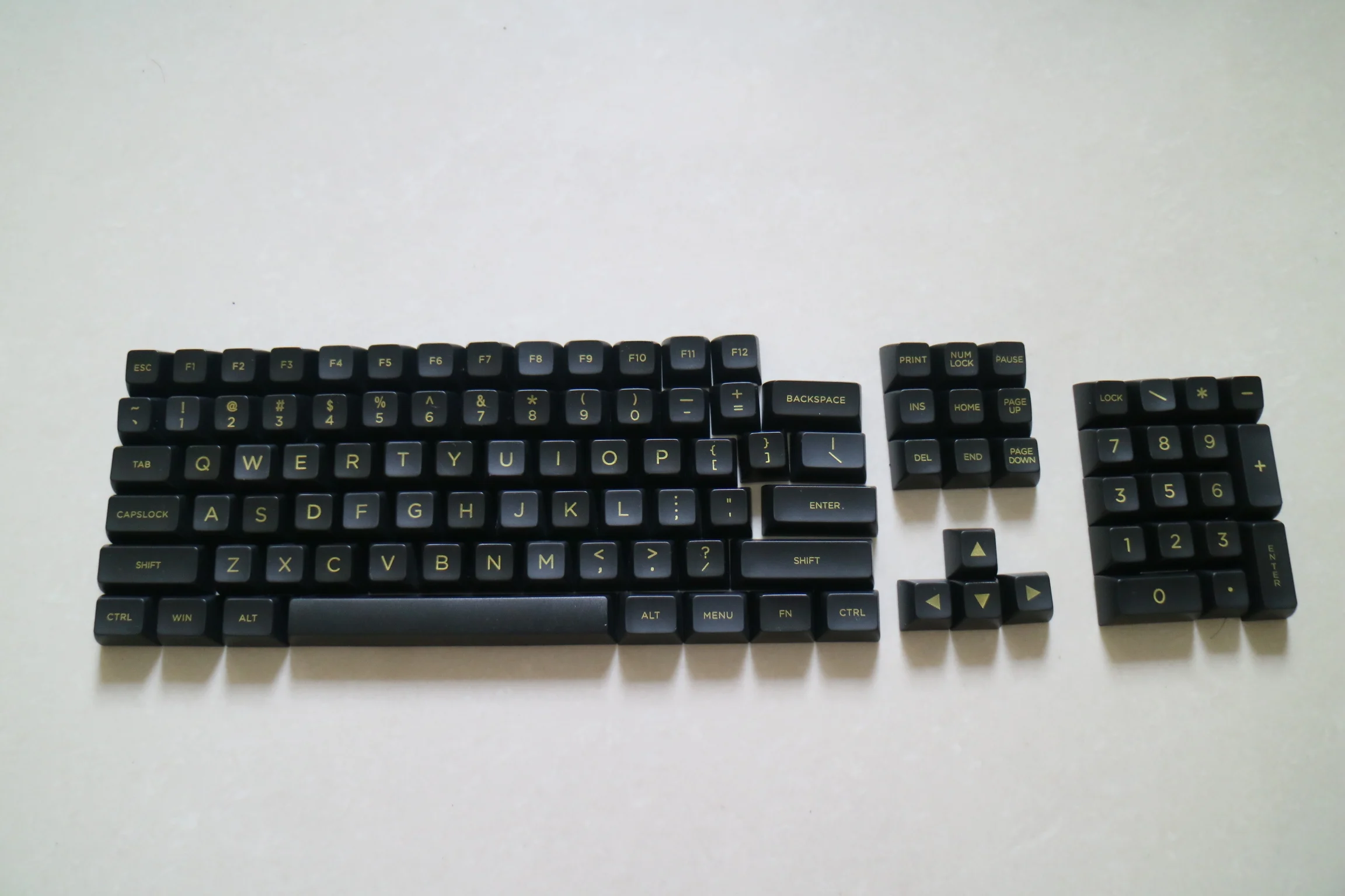 Filco SA высота крышки ABS материал SP оригинальный черный золотой рукав (104-87) Keycap |