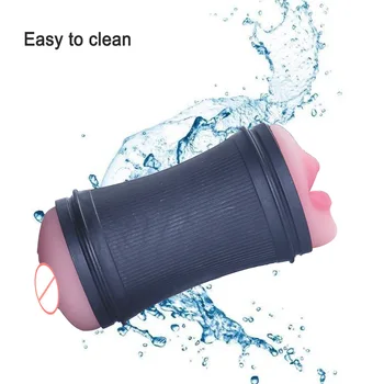 Male Sex Toy Real Vagina Masturbation Pussy Mouth Blowjob Masturbator Device Adult Endurance Exercise Oral Sex Products For Man 2