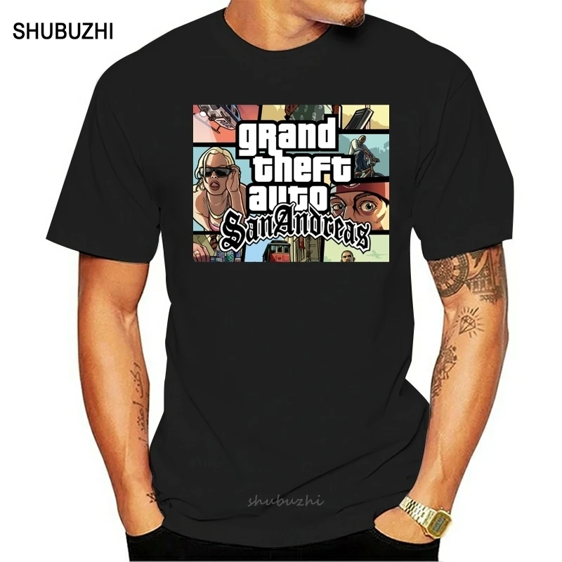 Футболка Grand Theft Auto GTA с популярной игрой мужская повседневная футболка рисунком |