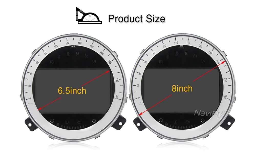 Sale NaviFly 8" Android Car DVD Player radio audio for BMW Mini Cooper After 2006-2013 AutoRadio gps navigation WIFI BT RDS 1