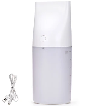 

Portable USB Mini Humidifier, 320Ml Cool Mist Humidifier Desktop Car Air Humidifier Diffuser with Night Light, 8 Hours Auto Shut