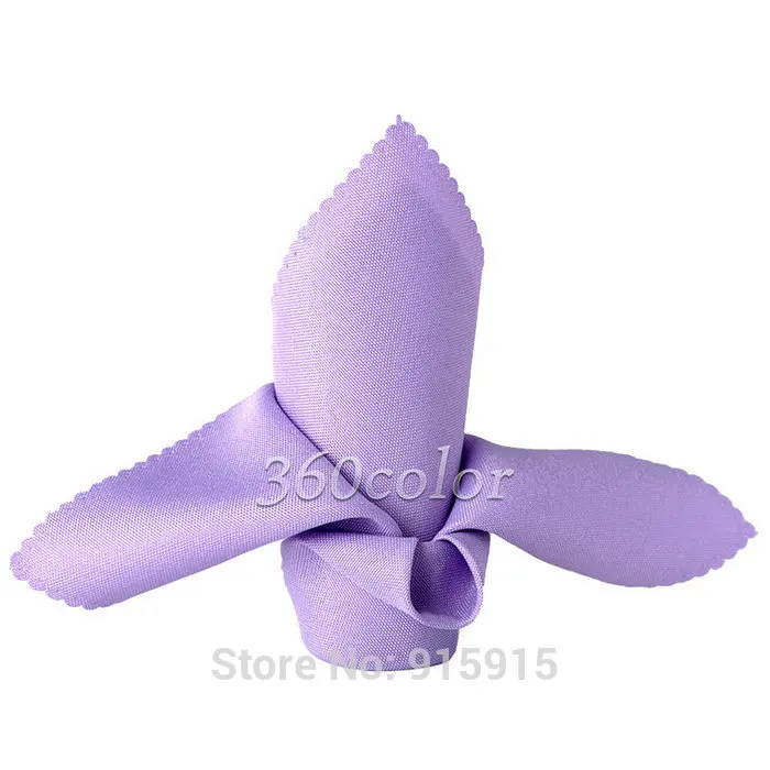 Lavender Льняная салфетка носовой платок из полиэстера 1" X 12" ткань Закусочная Свадебная вечеринка для рождественских праздников поставка 30 см* 30 см много цветов - Цвет: Lavender