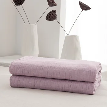 

Plain Color Gauze Summer Cool Blanket Bedding Comforter Infant Baby Sofa Chair Covering Bebe Wraps Stroller Blankets
