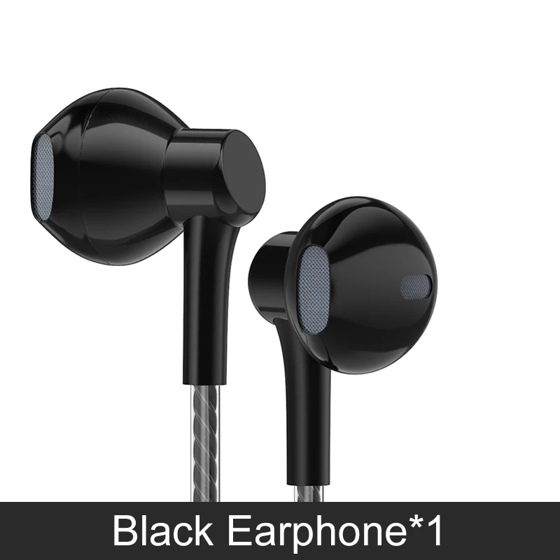 PTM P73 3.5mm Wired Earphone With Mic In-ear Earbuds Earphones With Microphone Universal For Samsung For iPhone 6s Smartphone - Цвет: Black