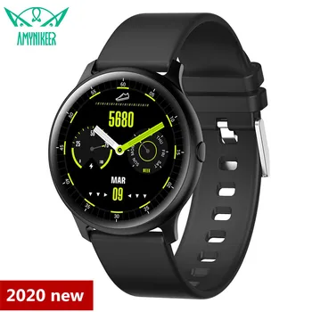 

AMYNIKEER smart watch KW13 fitness tracker 1.2 inch 390 * 390 heart rate monitor pedometer compass IP68 waterproof smartwatch