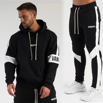 

Streetwear casual men's suit 2020 new men's hoodie plus men's trousers jogger outdoor fashion men's clothing sportswear