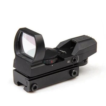 

Protable Holographic 20mm Weaver Rail Riflescope Airsoft Reticle Red Green Dot Sight Scope Low Power Comsumption For Battery