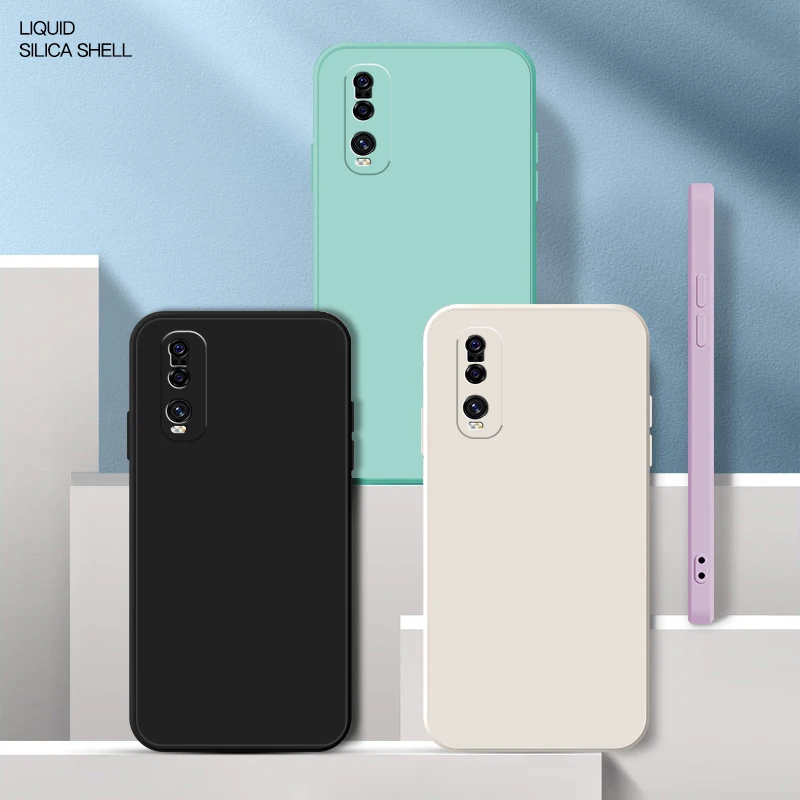 Enhanced Silicone Case with Camera Protection - Stylish Square Design and Cute Back Cover