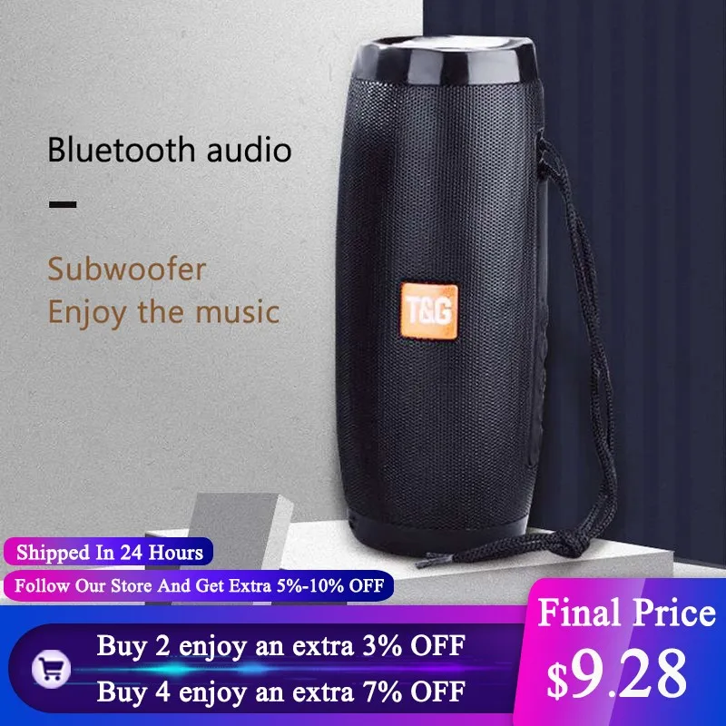 Беспроводная Bluetooth Колонка TG157 Портативная колонка мощный Бумбокс с уличный бас
