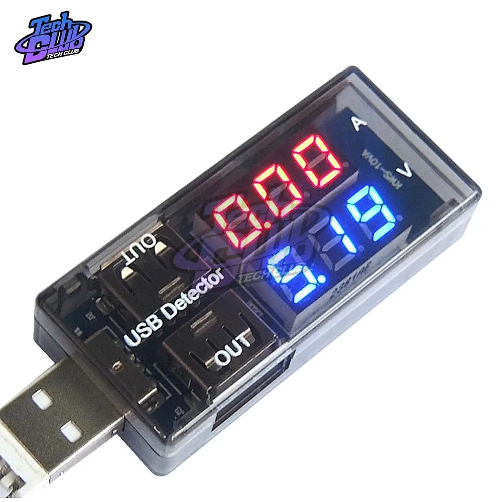USB тестер для зарядки вольтметр амперметр детектор цифровой Мобильный