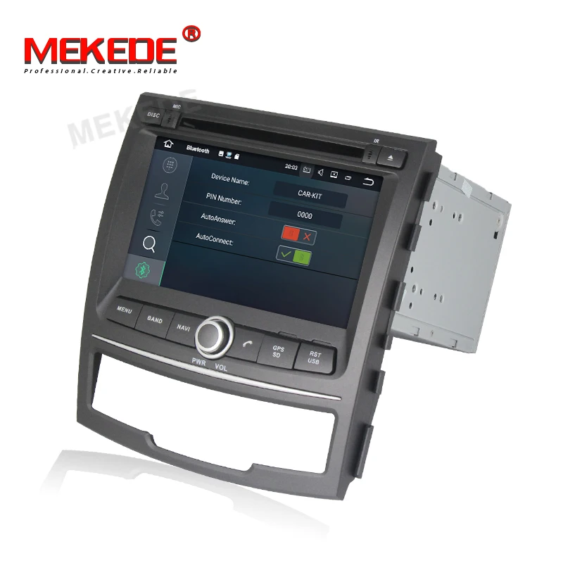 Excellent MEKEDE 1024X600 2Din Octa Core 4G RAM Android 9.0 Car Multimedia Player For SSANGYONG KORANDO 2011-2013 Stereo Radio GPS Navi 2