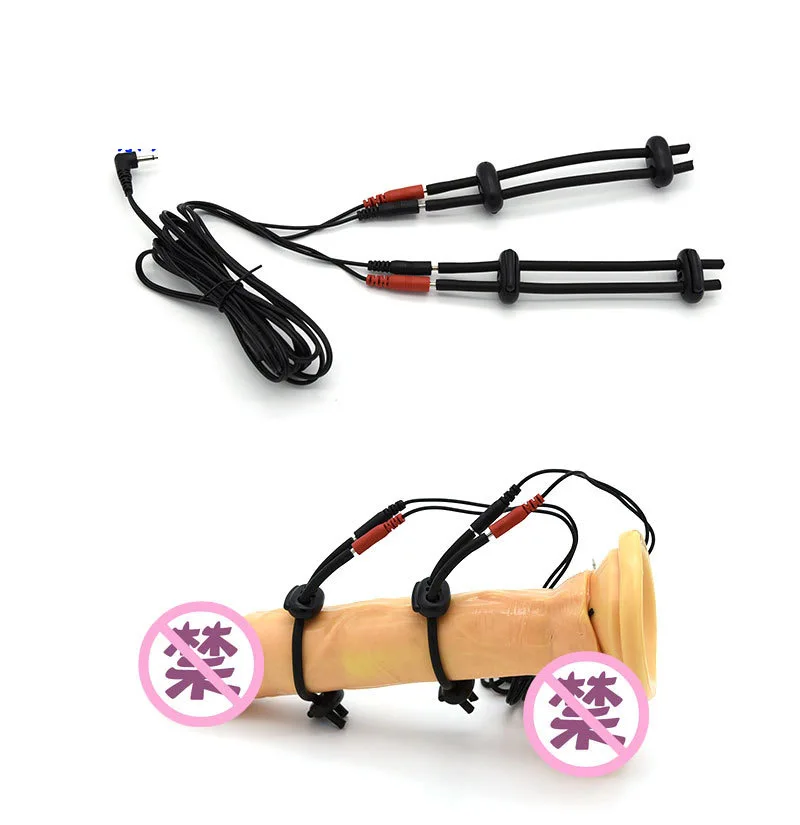 Electro Shock Sex Toys BDSM Stimulation Nipple Clip Clitoris Penis Ring Electrical Stimulation Cock Ring Masturbation Women Men