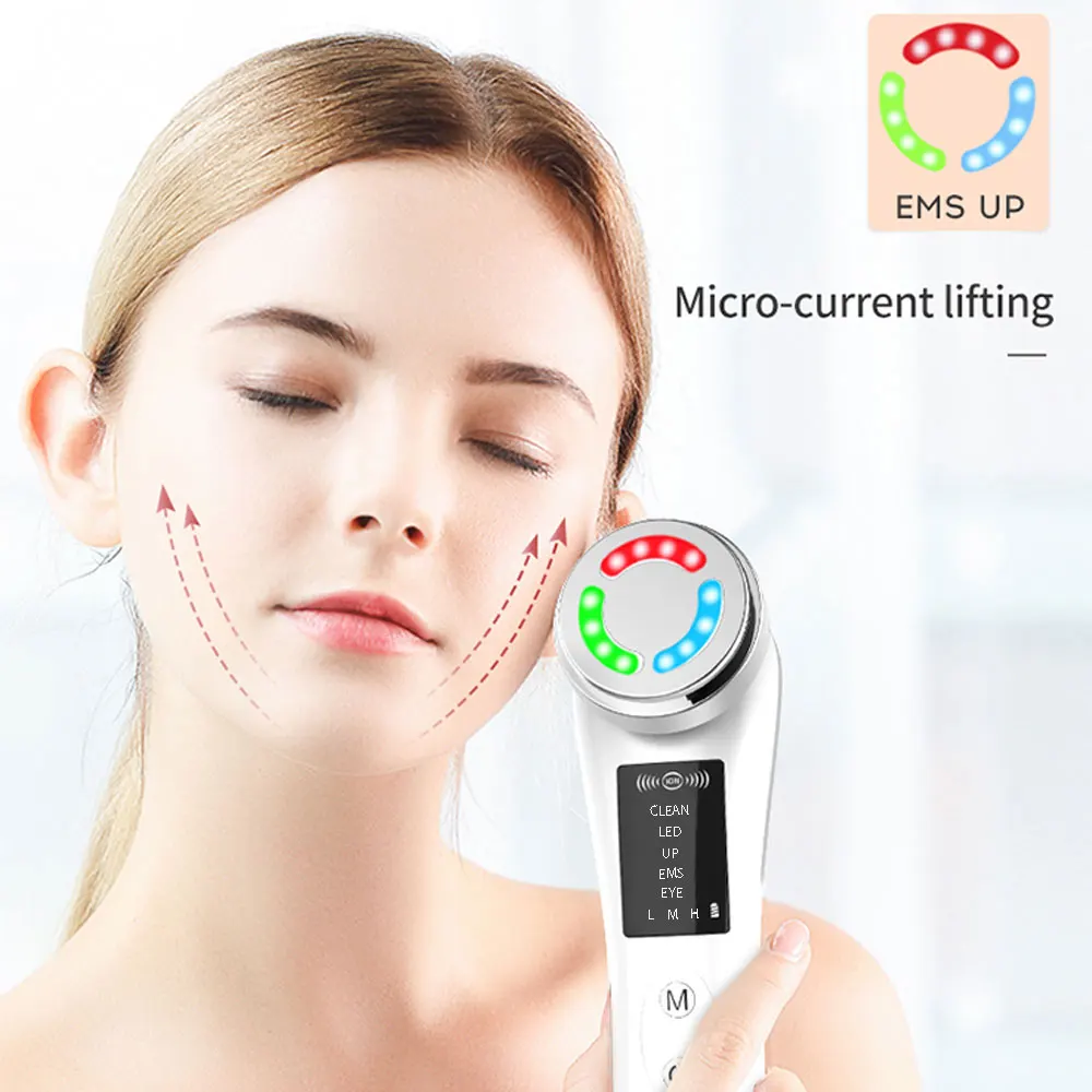 Skin Rejuvenation Set - Eye Wrinkle Massager, Sonic Facial Cleaning Brush, LED Facial Lifting, Nano Spray