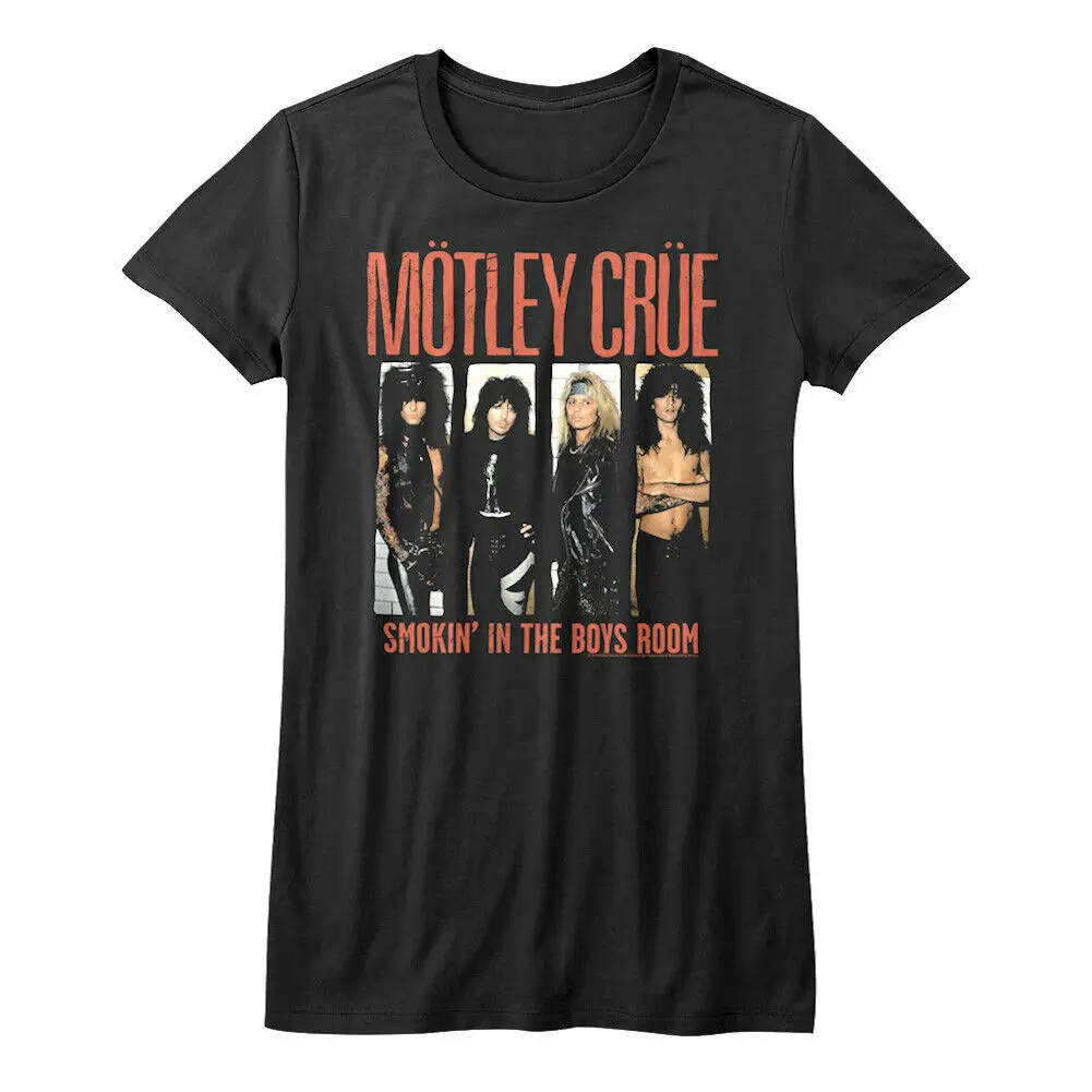Motley Crue Smokin в комнате для мальчиков женская футболка песня одно покрытие