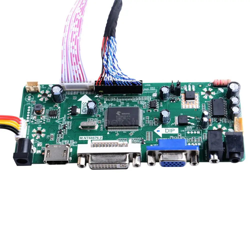 Owootecc HDMI VGA DVI Arcade Audio Input LCD M170E controller Driver Board 
