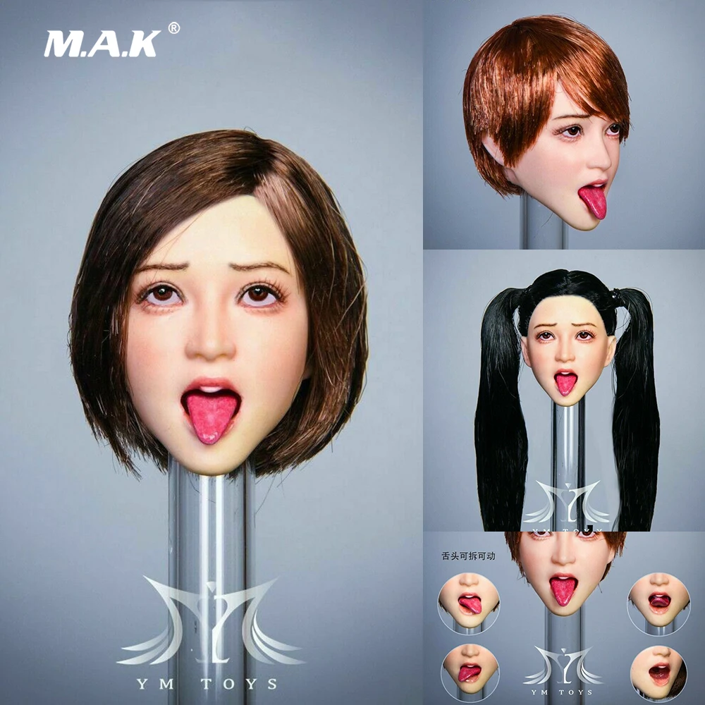 

Presale YMTOYS YMT043 1/6 Scale Tongue Out Head SculptFit 12" Female PH TBLeague Body Toys Gift