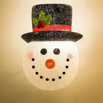 

Snowman Head Lampshade Christmas Door Hang Lamps Cover EVA Street Lampshade Christmas Decor Corridor Lampshade new