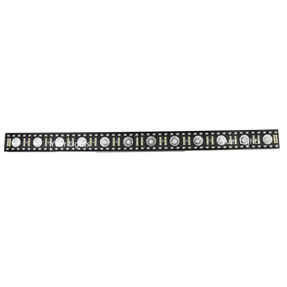  Beam Wash Strobe 3IN1 Light 12X5W LED Wall Wash Light 5/14/75 Channels DMX512 RGBW LED Bar Wash Sta - 4000241766224