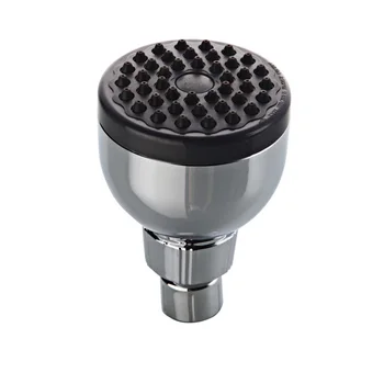 

High Pressure Spray Boosting Shower Head Bathroom Flow Best Round ABS Wall Mount