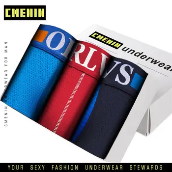 

Breathable Underwear Men Underpants Men's Panties Boxer Man Cotton Male Boxers Boxershorts Homme Brand Comfortable OR114