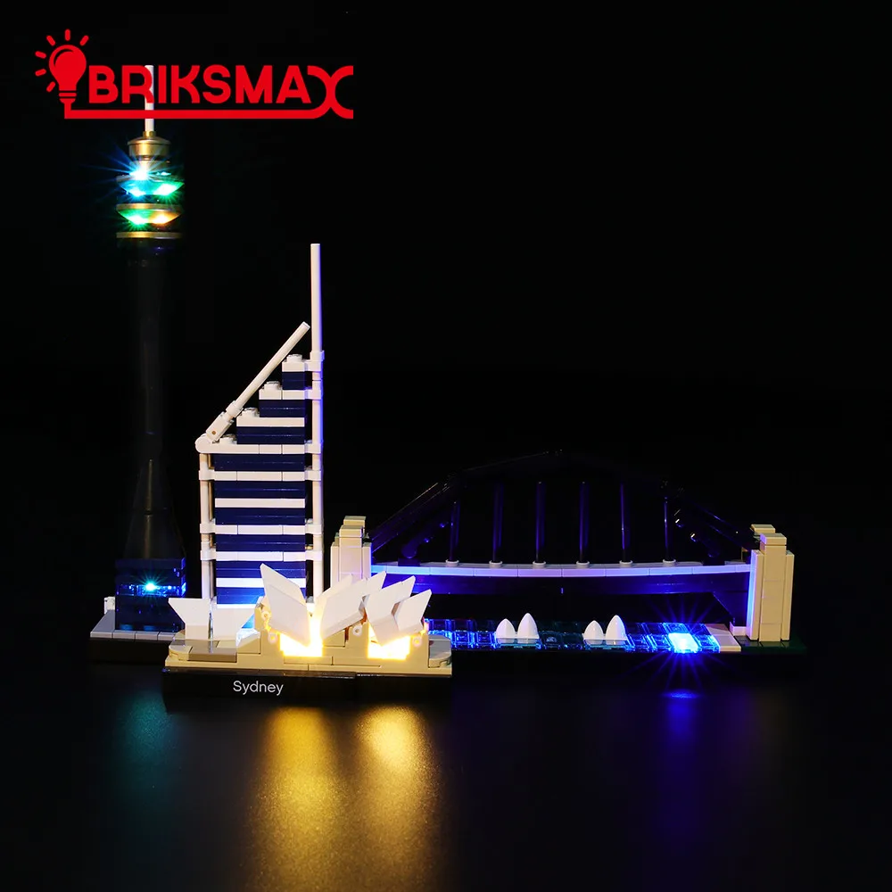 

BriksMax Led Light Up Kit For Architecture Sydney Building Blocks Compatible With 21032 (NOT Include Model)