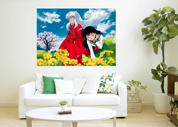 

[Self-Adhesive] 3D Inuyasha 250 Japan Anime Wall Stickers Mural Decal Wall Murals AJ WALLPAPER Belly
