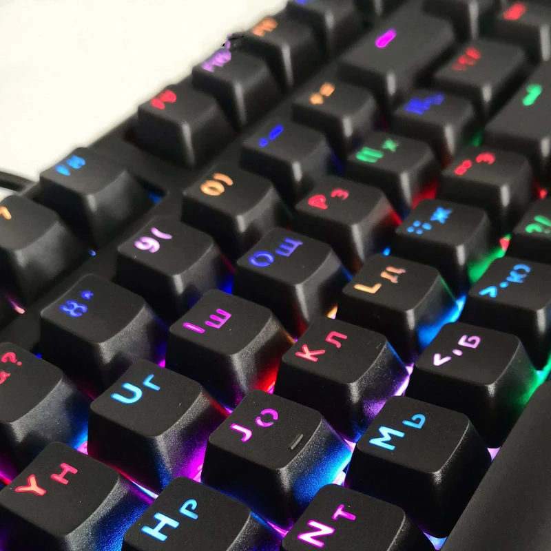 Ergonômico Resistente a Óleo Keycaps Teclado Mecânico Abs Key Caps Substituição 104 Chaves Oem Russo Francês Coreano Espanhol - Imagem 2