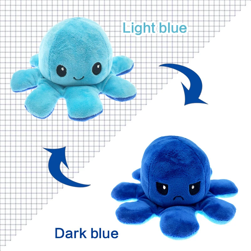 Фирменные Ретро вещи реверсиб pulpo Octopus плюшевые игрушки для аутизма и настроения