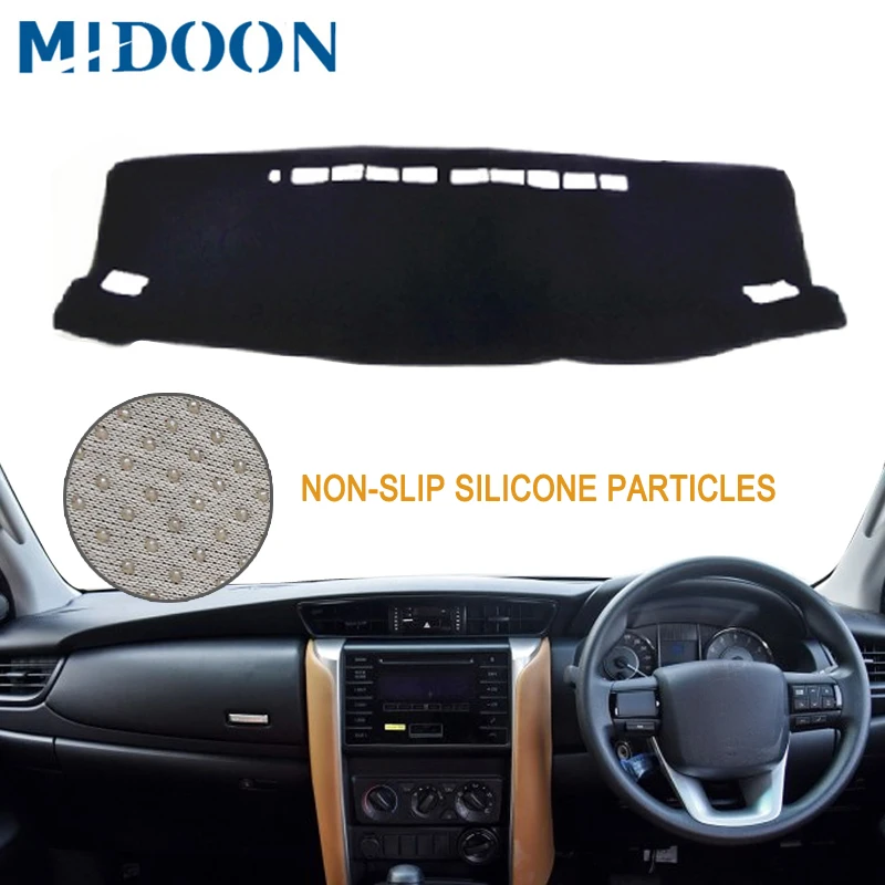 RHD Car Dashboard Cover Dash Mat For Toyota Fortuner 2016 2017 2018 Pad