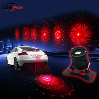 

LEEPEE Anti Collision Laser Warning Light LED Atmosphere Lamp Decoration 6 Pattern Optional Motorcycle Car Fog Lamp Exterior