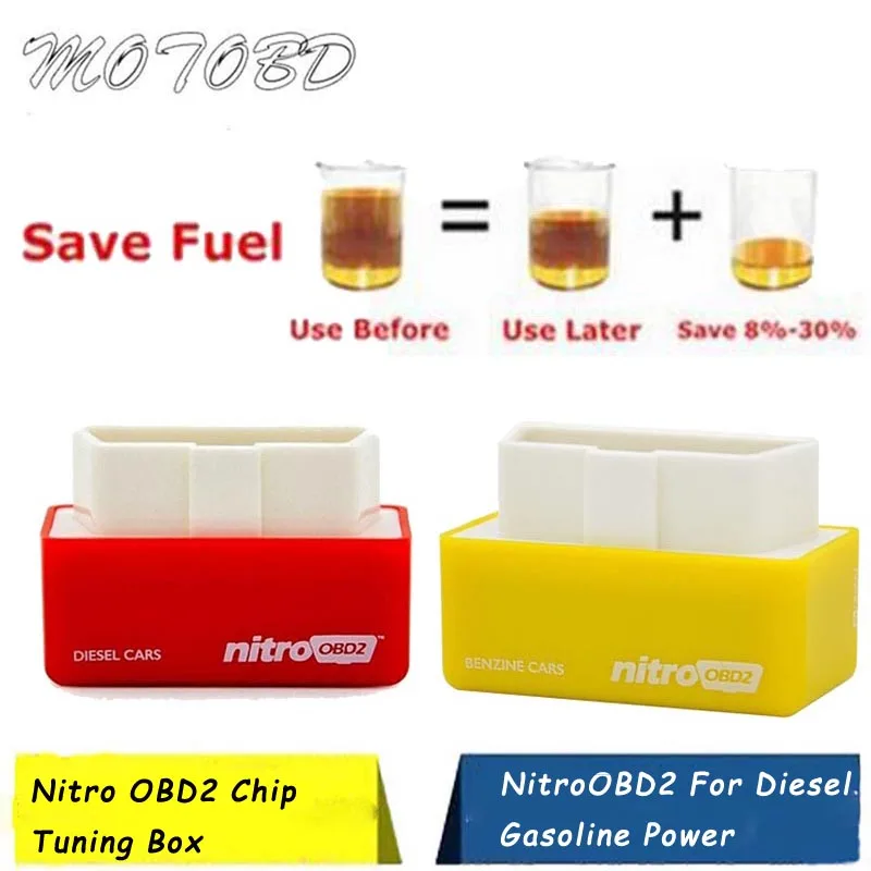 Красный желтый деталь нитро двигателя Himoto Redcat OBD2 чип тюнинг коробка Plug & Drive NitroOBD2