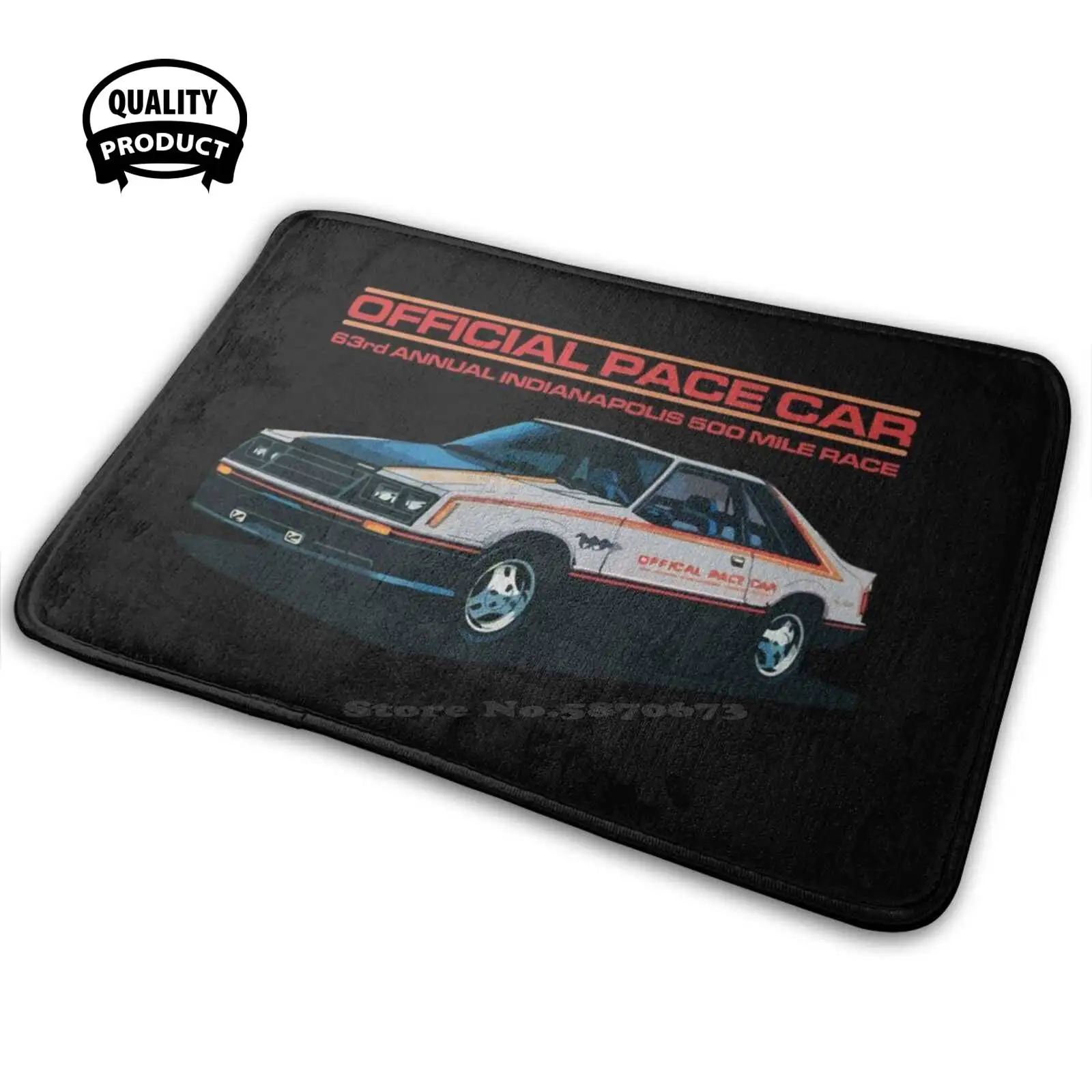 1979 Fox Body Indy Pace Car Soft Interesting Room Goods Rug Carpet Foxbody 500 Indianapolis Retro | Дом и сад