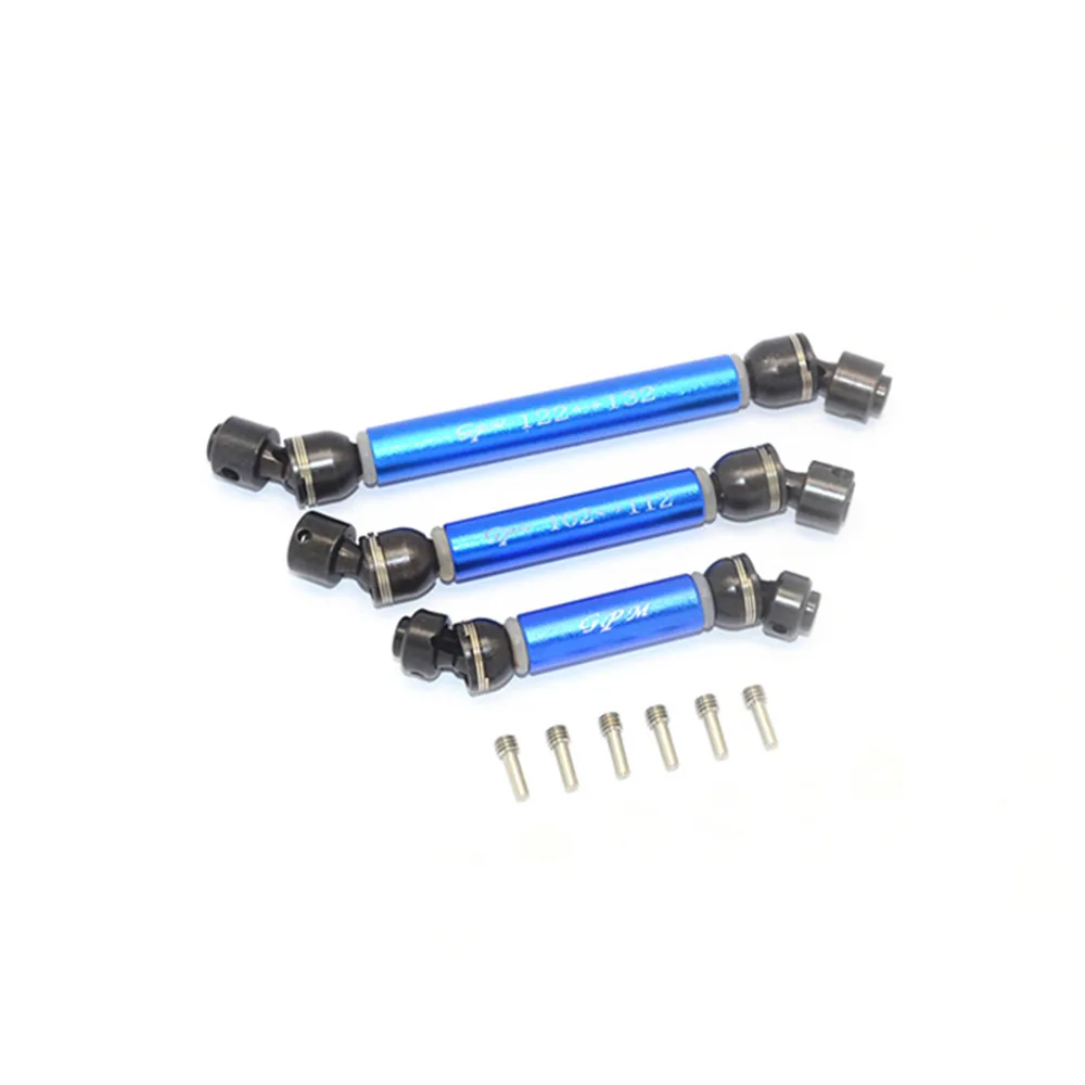 CVD передний средний задний приводной вал для 1/10 TRAXXAS TRX-6 G63 6X6 88096-4 RC автомобилей запчасти металлический приводной вал - Цвет: Синий